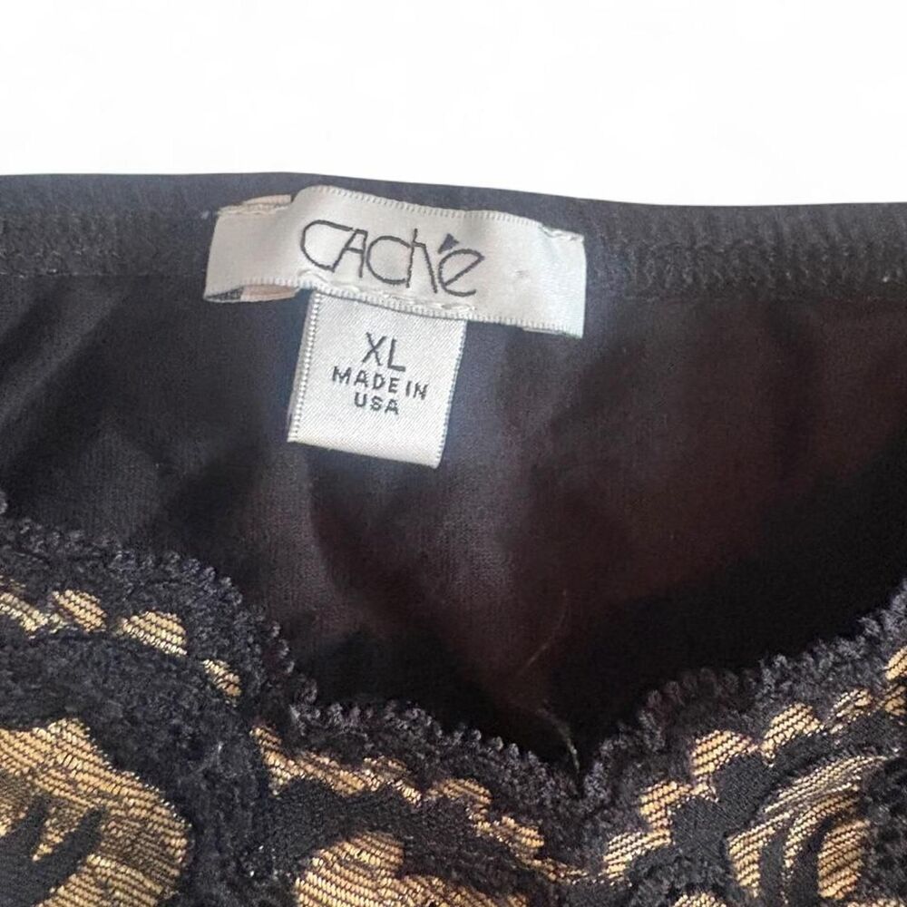 Cache Women's Black Cami Top sz L - Picture 4 of 6